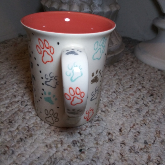 "Dog Hair Don't Care" & "Never Leave Home Without It" Paw Print Coffee Mug - Picture 5 of 7